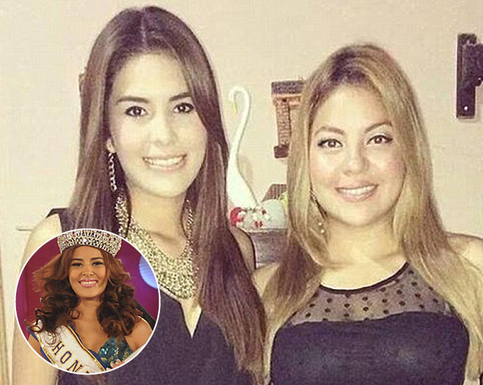 «Мисс Гондурас 2014» Хосе Мария Альварадо и ее сестра София Тринидад