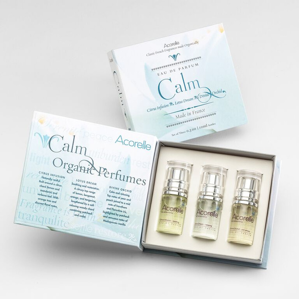 Acorelle, парфюмерный набор CALM, успокаивающие ароматы Acorelle, парфюмерный набор CALM, успокаивающие ароматы