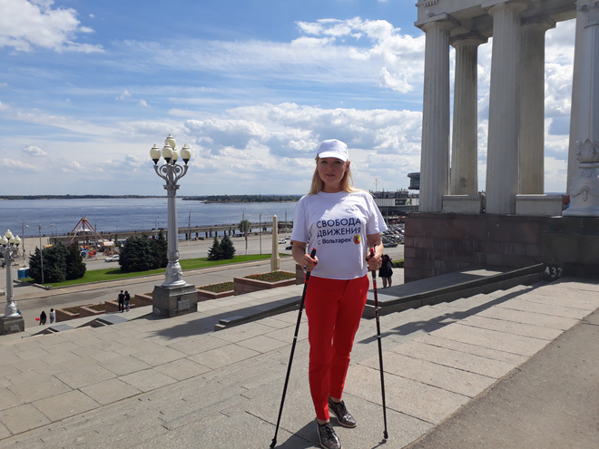 В Волгограде прошел фестиваль скандинавской ходьбы скандинавская ходьба