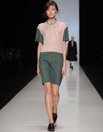Показ коллекции POUSTOVIT осень-зима 2013/14 Mercedes-Benz Fashion Week Russia