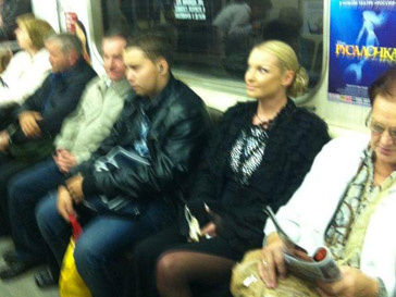 Анастасия Волочкова в метро Анастасия Волочкова в метро