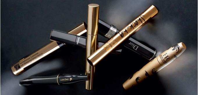 Тушь для ресниц: объемная Hypnose, Lancôme; укрепляющая ресницы Sumptuous Extreme, Estée Lauder; водостойкая Sublime waterproof, Chanel; удлиняющая Secret Eyes, Dolce&Gabbana; моделирующая DiorShow New Look, Dior; c эффектом накладных ресниц Shocking, Yves Saint Laurent; объемная Lash Queen Mascara, Helena Rubinstein.