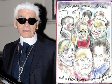 Карл Лагерфельд (Karl Lagerfeld) использует свой артистический талант в политических целях Карл Лагерфельд (Karl Lagerfeld) использует свой артистический талант в политических целях