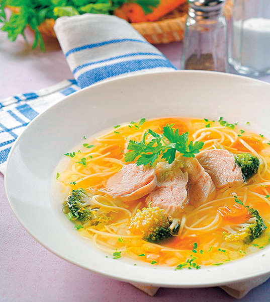 Куриный суп-лапша с овощами Куриный суп-лапша с овощами
