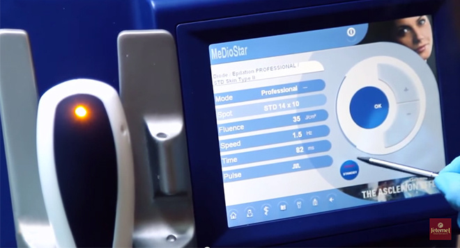 MeDioStar NeXT зоны эпиляции