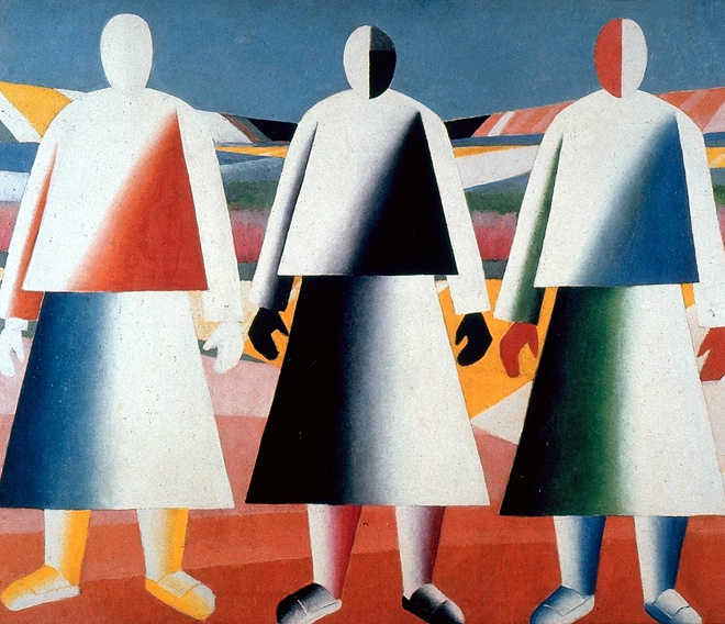 Казимир Малевич «Девушки в поле», 1928–1932 гг. Казимир Малевич «Девушки в поле», ГРМ