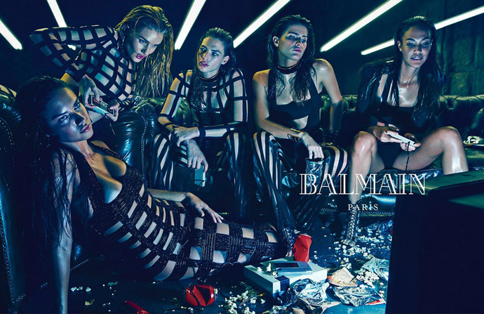 Адриана Лима для Balmain 