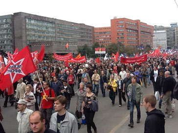 На проспекте Сахарова прошел третий митинг оппозиции "Марш миллионов" На проспекте Сахарова прошел третий митинг оппозиции "Марш миллионов"