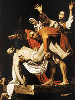 Караваджо "Положение во гроб", 1601-1603. Выставка Караваджо
