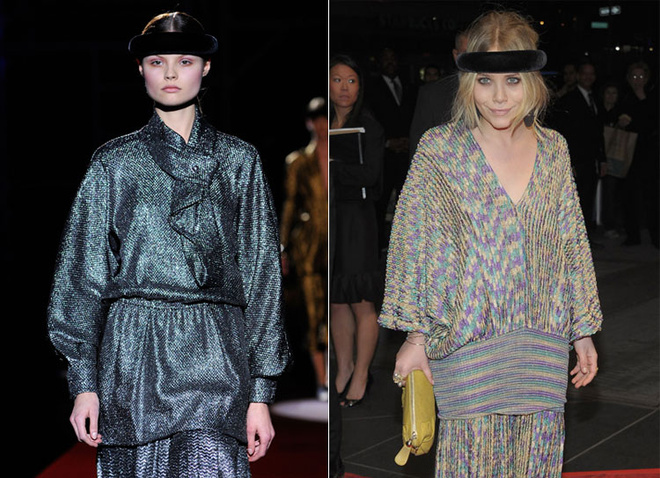 Показ Marc Jacobs осень-зима 2008-2009; Мэри-Кейт Олсен Показ Marc Jacobs осень-зима 2008-2009; Мэри-Кейт Олсен