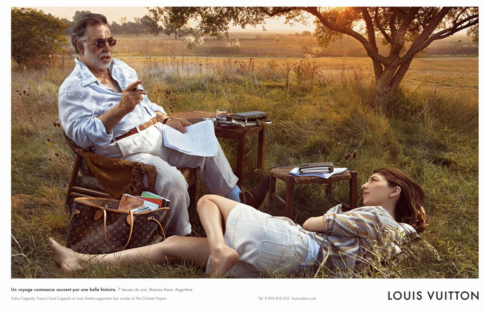 Фрэнсис Форд Коппола и София Коппола в рекламной кампании Louis Vuitton Фрэнсис Форд Коппола и София Коппола в рекламной кампании Louis Vuitton