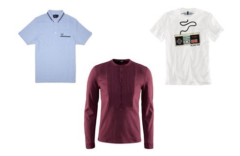 Футболка-поло Fred Perry, футболка с длинным рукавом H&M, футболка с принтом H&M Футболка-поло Fred Perry, футболка с длинным рукавом H&M, футболка с принтом H&M
