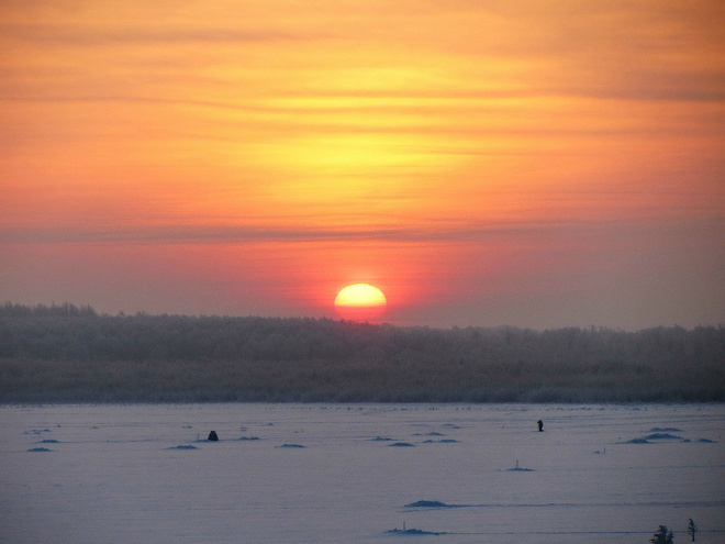 Зима Зимняя река