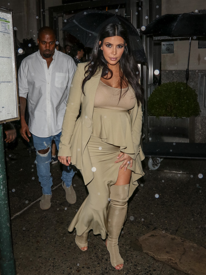 30 лучших нарядов беременной Ким Кардашьян