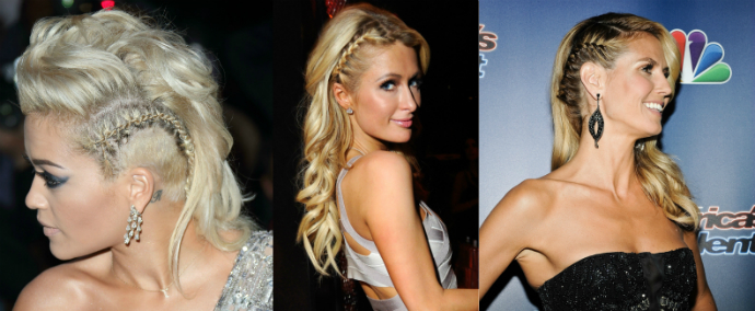 Коса + распущенные волосы