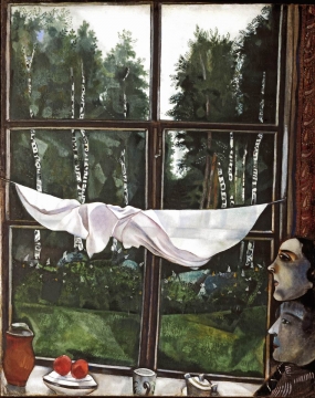 Марк Шагал (Marc Chagall), «Окно на даче», 1915 Марк Шагал (Marc Chagall), «Окно на даче», 1915