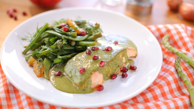 Сёмга с кунжутным соусом Сёмга с кунжутным соусом