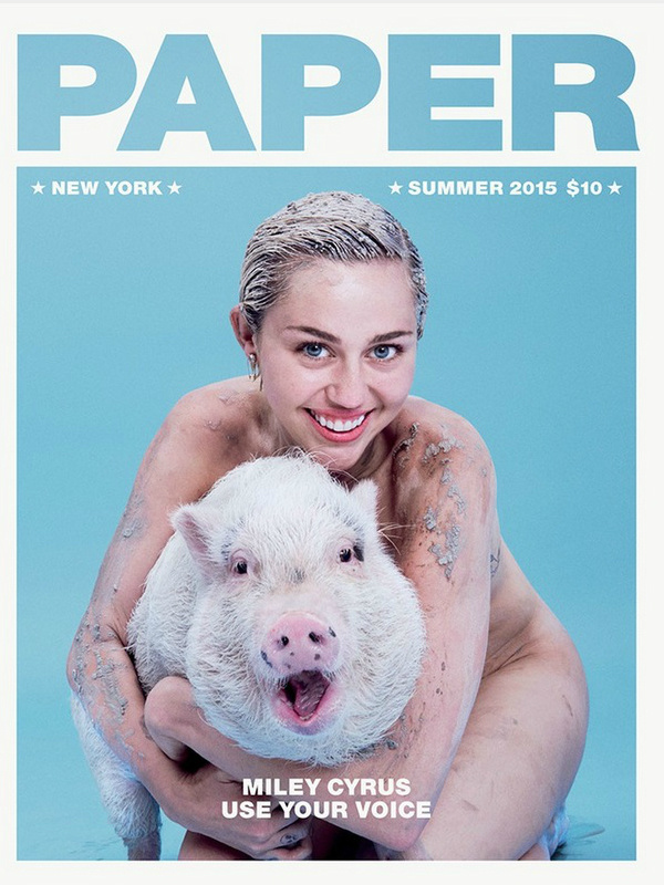 Майли Сайрус на обложке журнала Paper Майли Сайрус на обложке журнала Paper