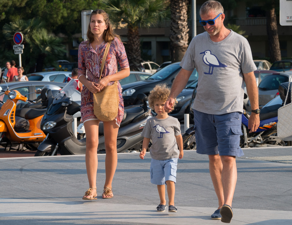 Даша Жукова и Романа Абрамович с сыном Аароном 