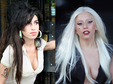 Леди ГаГа (справа) воплотит в кино образ Эми Уайнхаус Леди ГаГа, Lady GaGa, Эми Уайнхаус, Amy Winehouse, кино, музыка