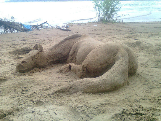 скульптуры из песка