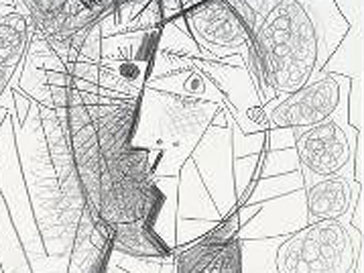 Стоимость рисунка «Голова женщины» Пикассо оценивается в $275 тыс. Стоимость рисунка «Голова женщины» Пикассо оценивается в $275 тыс.