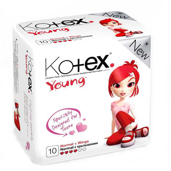 Прокладки Kotex® Youngразработаны специально для девочек-подростков. Прокладки Kotex® Youngразработаны специально для девочек-подростков.