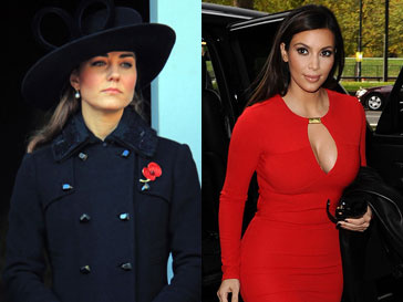 У Ким Кардашьян (Kim Karfashian) и Кейт Миддлтон (Kate Middleton) мало общего У Ким Кардашьян (Kim Karfashian) и Кейт Миддлтон (Kate Middleton) мало общего