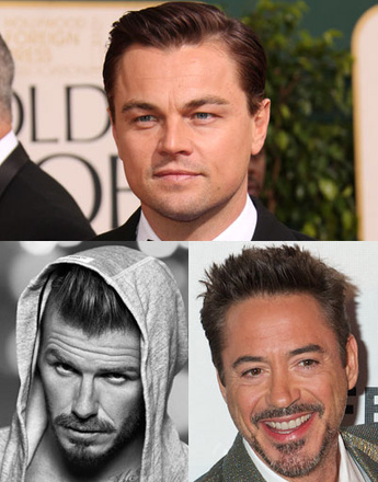 Леонардо ДиКаприо (Leonardo DiCaprio), Дэвид Бекхэм (David Beckham), Роберт Дауни младший (Robert Downey Jr.)