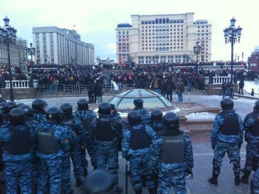 Митинг на манежной площади Митинг на манежной площади