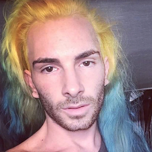 Мужское цветное окрашивание #MermanHair Мужское цветное окрашивание #MermanHair