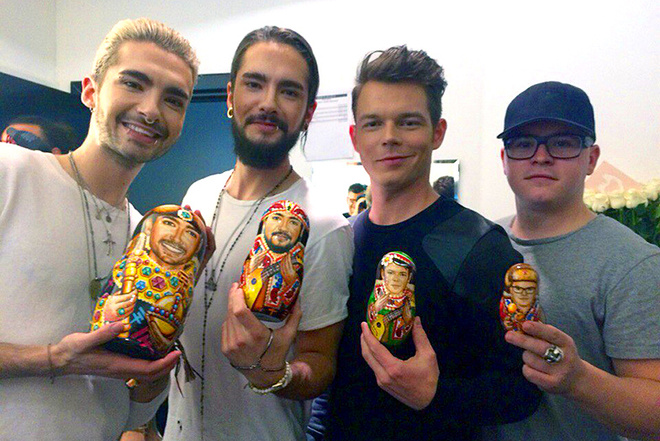 В Петербург Tokio Hotel приехали с матрешками