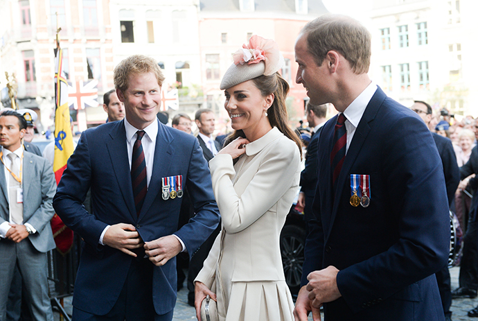 Принц Гарри, Кейт Миддлтон и принц Уильям Принц Гарри, Кейт Миддлтон и принц Уильям