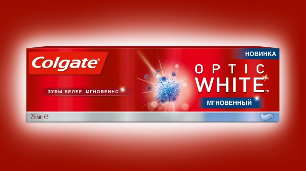 Зубная паста с мгновенным отбеливающим эффектом «Colgate Optic White Мгновенный» зубная паста с мгновенным отбеливающим эффектом Colgate optic white мгновенный