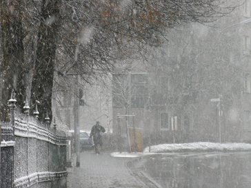 Холодная погода в городе Холодная погода в городе