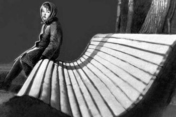 Кадр из картины Митты «Звонят, откройте дверь», которая в 1966 году получила «Золотого льва» на фестивале в Венеции. Кадр из картины Митты «Звонят, откройте дверь», которая в 1966 году получила «Золотого льва» на фестивале в Венеции.