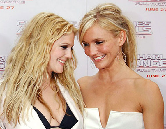 Дрю Бэрримор и Кэмерон Диас Дрю Бэрримор и Кэмерон Диас