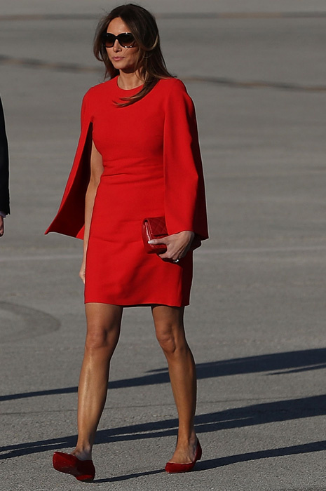 Мелания Трамп вводит в моду остроносые балетки - Woman's Day