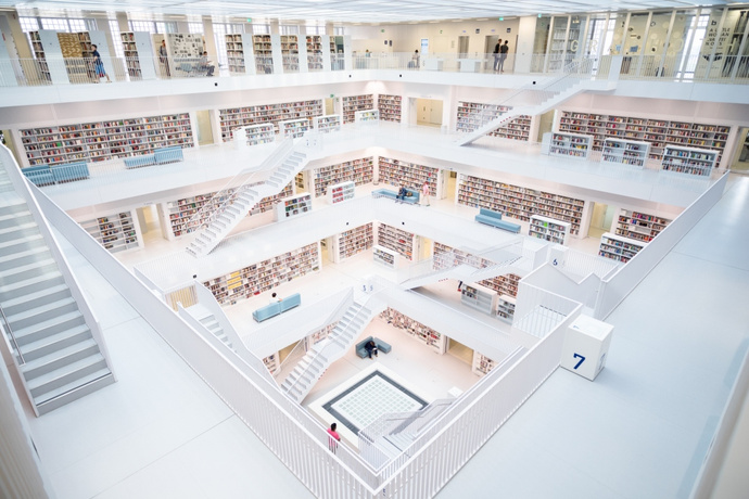 Городская библиотека Штутгарта, Германия