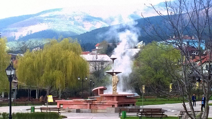 Гейзер Сапарева Баня, Болгария