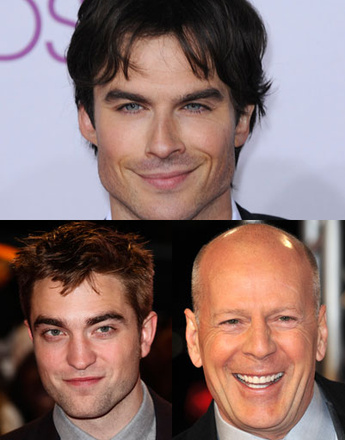 Иэн Сомерхолдер (Ian Somerholder), Роберт Паттинсон (Robert Pattinson), Брюс Уиллис (Bruce Willis)