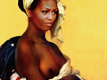 Обнаженна Мишель Обама (Michelle Obama) на обложке журнала Fuera de Serie Обнаженна Мишель Обама (Michelle Obama) на обложке журнала Fuera de Serie