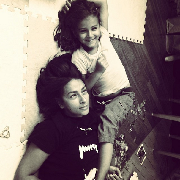 Наталья Кикнадзе с дочерью Ниной