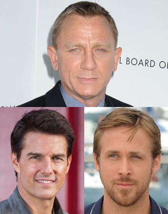 Дэниэл Крейг (Daniel Craig), Том Круз (Tom Cruise), Райан Гослинг (Ryan Gosling)