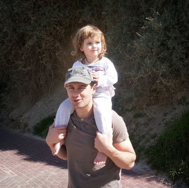 Антон Макарский с дочерью Машей