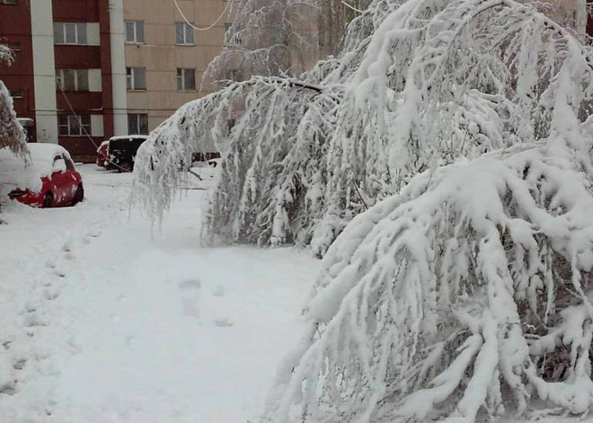 Снегопад в Красноярске Снегопад в Красноярске