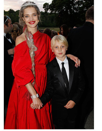 Наталья Водянова (Natalia Vodianova) с сыном Лукасом