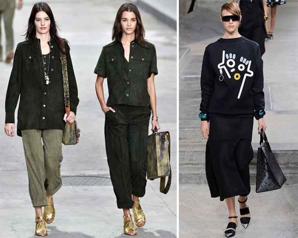 Chanel, весна-лето 2015; Kenzo, весна-лето 2015 Chanel, весна-лето 2015; Kenzo, весна-лето 2015