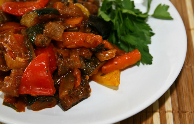 Аджапсандал с мясом и картошкой рецепт Аджапсандал с мясом и картошкой рецепт