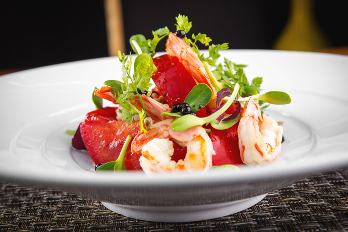 Dish of the day: Salad with shrimp and tomatoes from the restaurant tashkenskimi Sixty Dish of the day: Salad with shrimp and tomatoes from the restaurant tashkenskimi Sixty